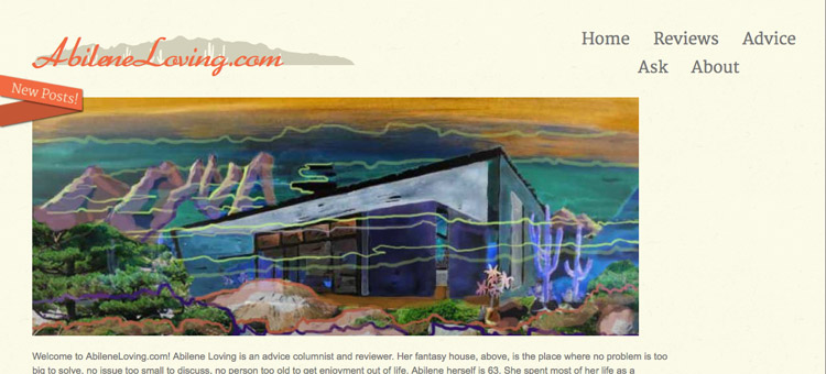 Abilene Loving website screenshot