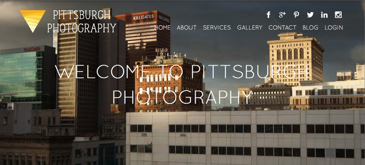 Pittsburgh Photography website screenshot