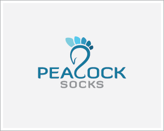 Peacock Socks Logo