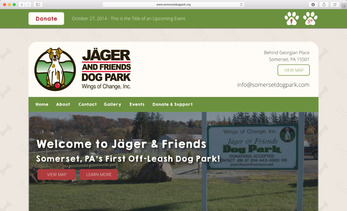 Jager and Friends Website Preview